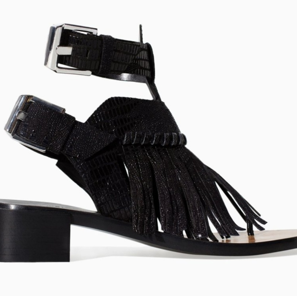 Zara Frindge Sandals